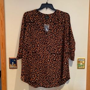 Brand New With Tags Leopard Print Blouse